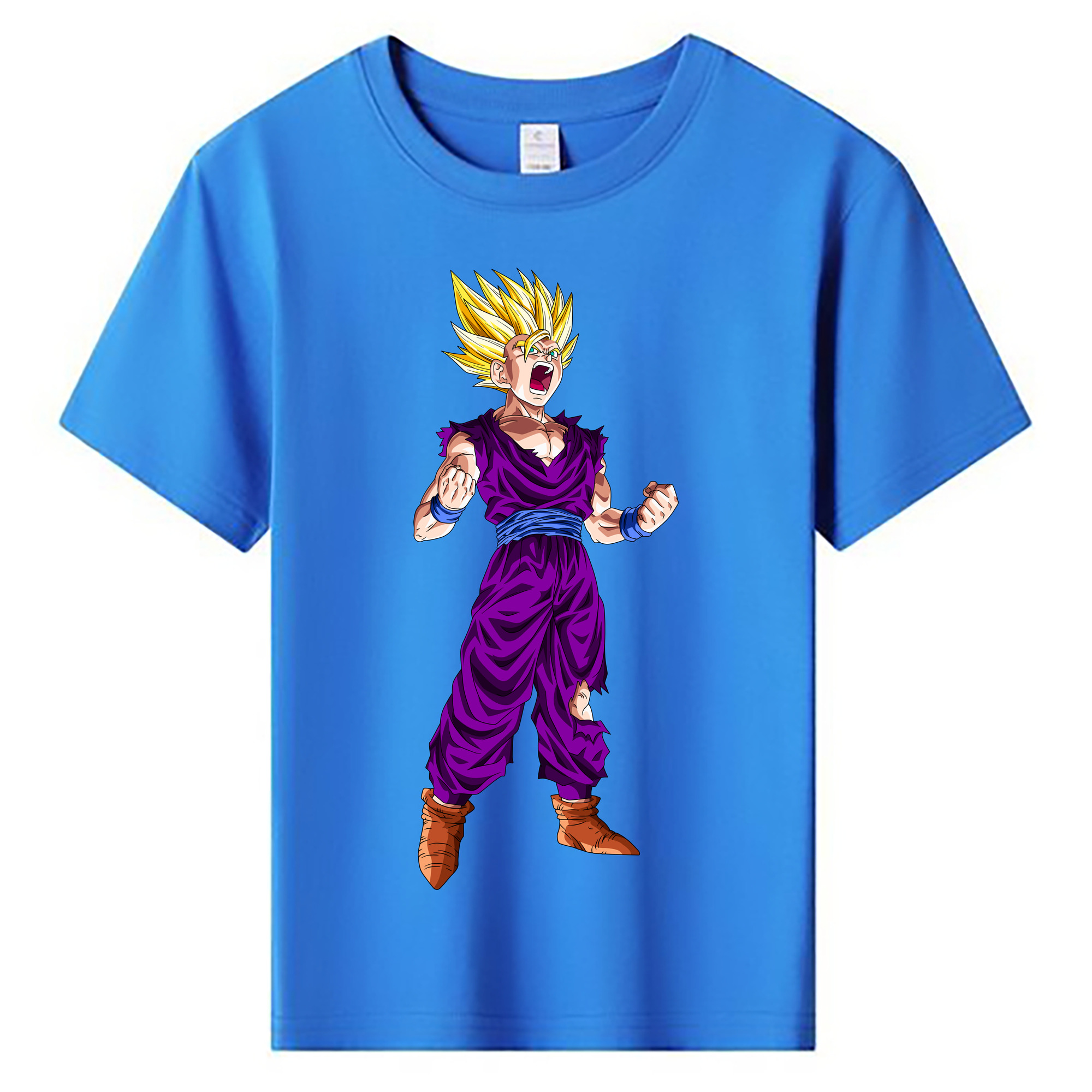 （画像用） ドラゴンボール 孫 悟飯（そんごはん）DRAGON BALL Son Gohan 綿100％キッズTシャツ（フロントプリント）